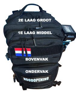 Noodopening Rugtas 3.0 BE (gevuld)