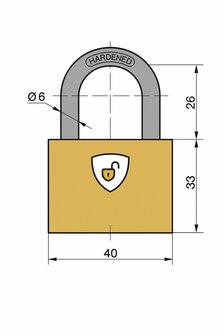 Tekening hangslot