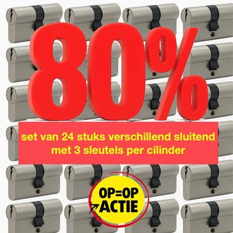 80 % korting 30-30 cilinders