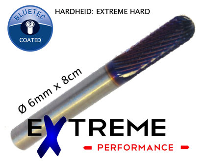 Frees fijn &Oslash; 6x16x80 Blue-Tec Coated (Extreme hard)