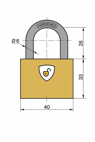Tekening hangslot