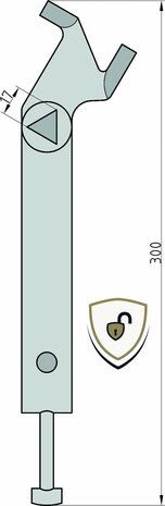 Tekening paalsleutel