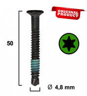 Trekschroef Zwart / Groen Ø 4,8 MM 10 STUKS