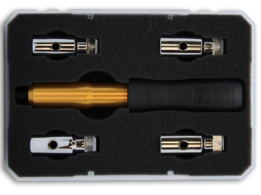 Schildbreker met 4 kopstukken