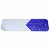 Stainless steel flipper card blue extra long and 0.15 mm thick