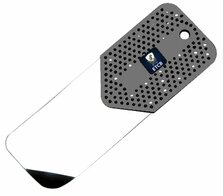 RVS flipperkaart grijs kort 0,20mm dik